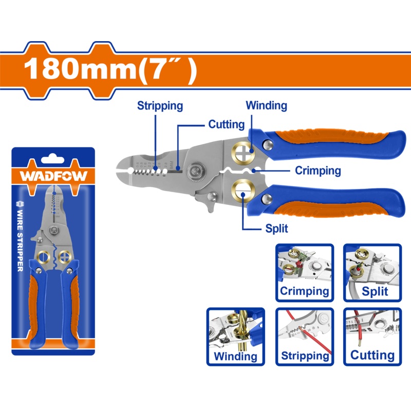 WADFOW Wire stripper 7 inch.  180 mm - WPL5627