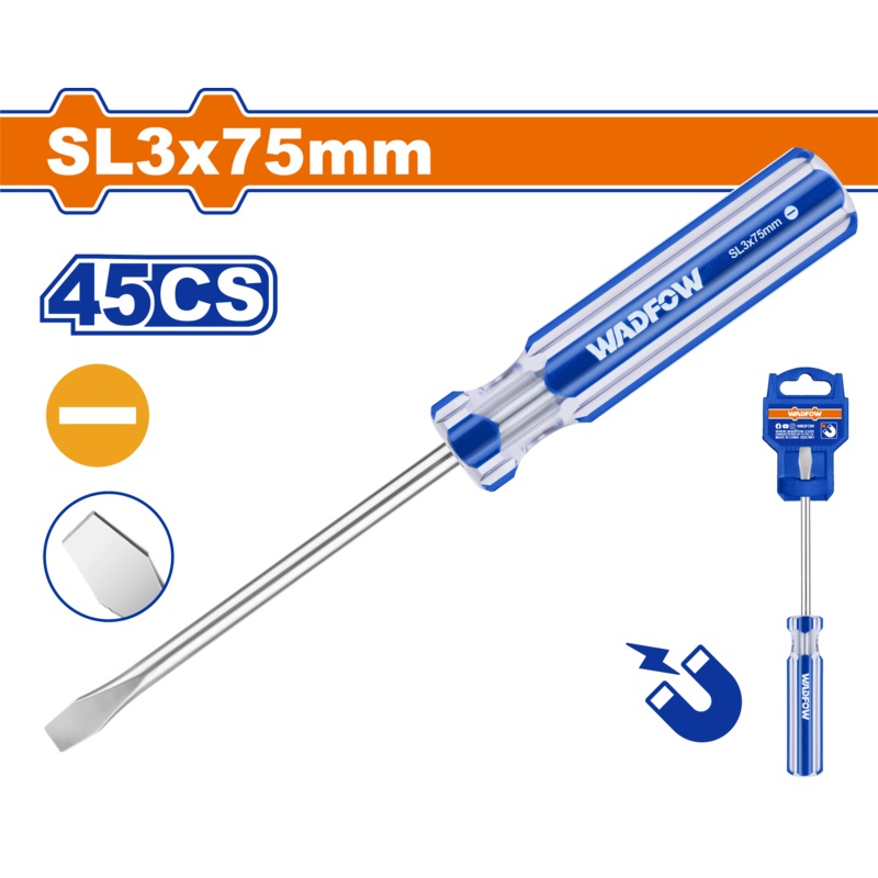 WADFOWSlotted screwdriver3 mm  75 mm - WSD5233