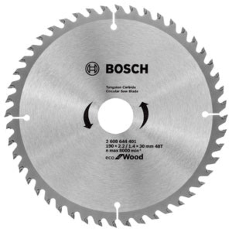 BOSCH Circular saw blade ECO wood   7.5 inch 48 T -  2608644401