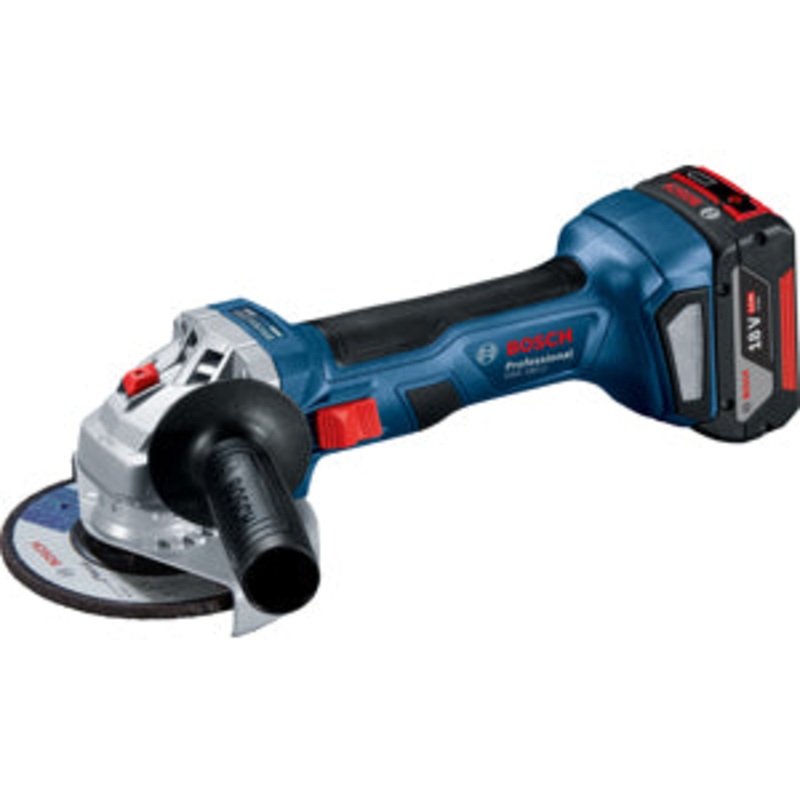 BOSCH GWS 180-LI Cordless Angle Grinder 5 inch 18 V 2 Ah. + 2 battery  - 06019H9021