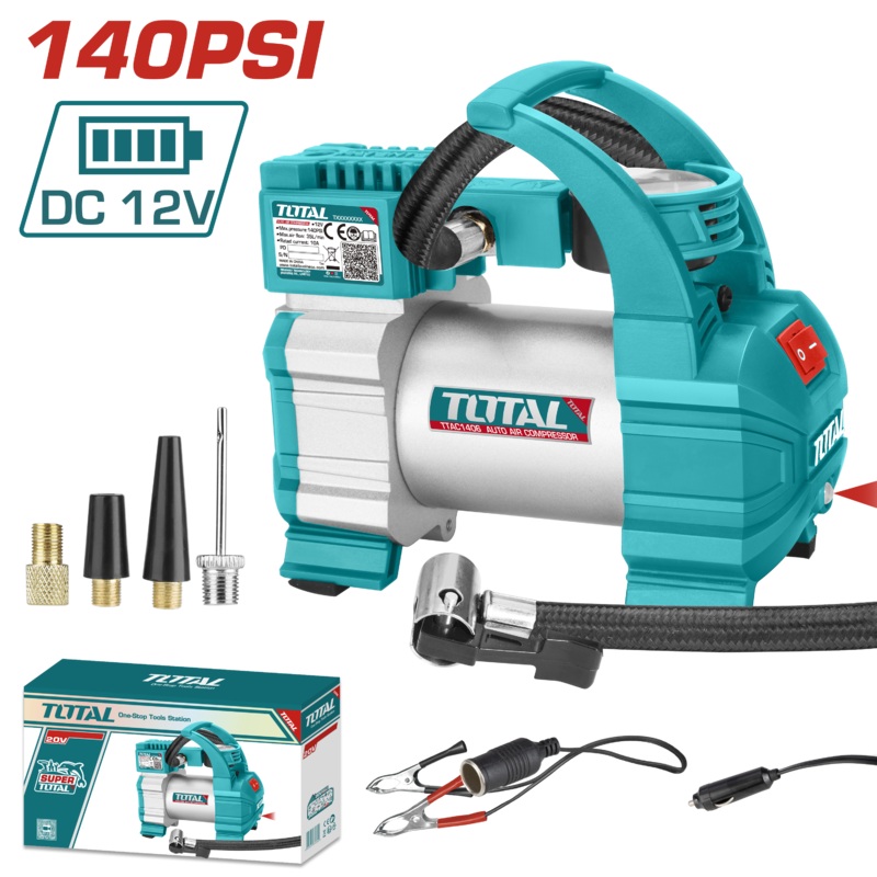Total tools Auto air compressor DC12 volt - TTAC1406