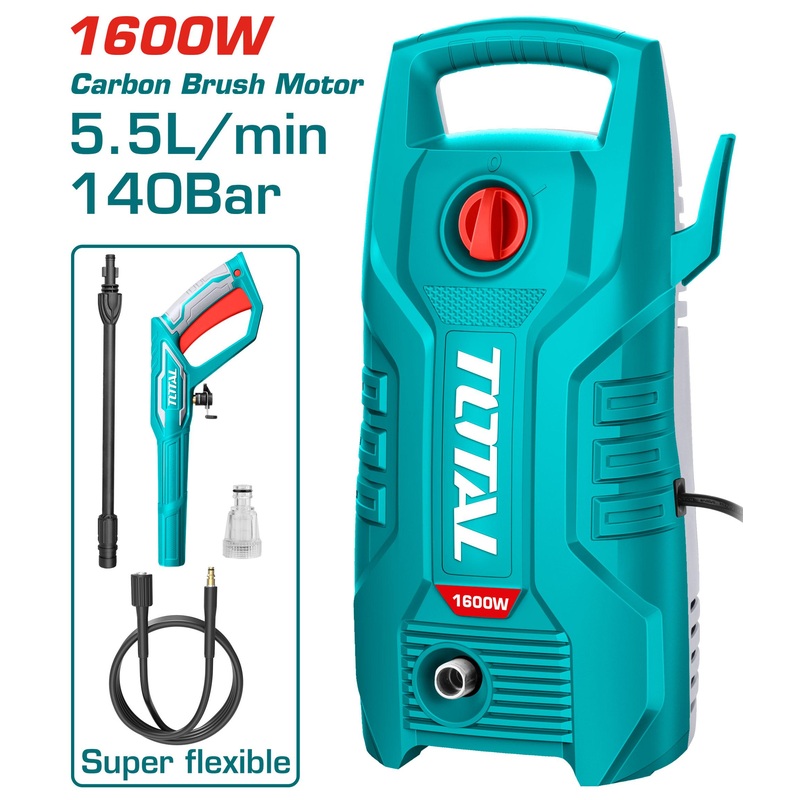 Total tools High pressure washer 1600 W  140 bar  -TGT11336