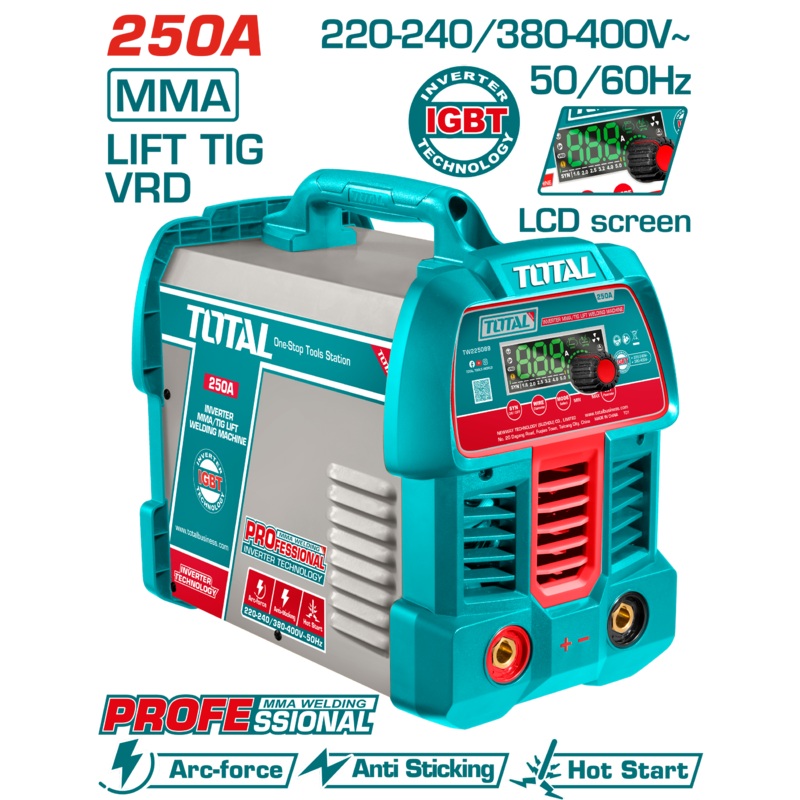 Total tools Inverter MMA/TIG Lift welding machine 250 A - TW225089
