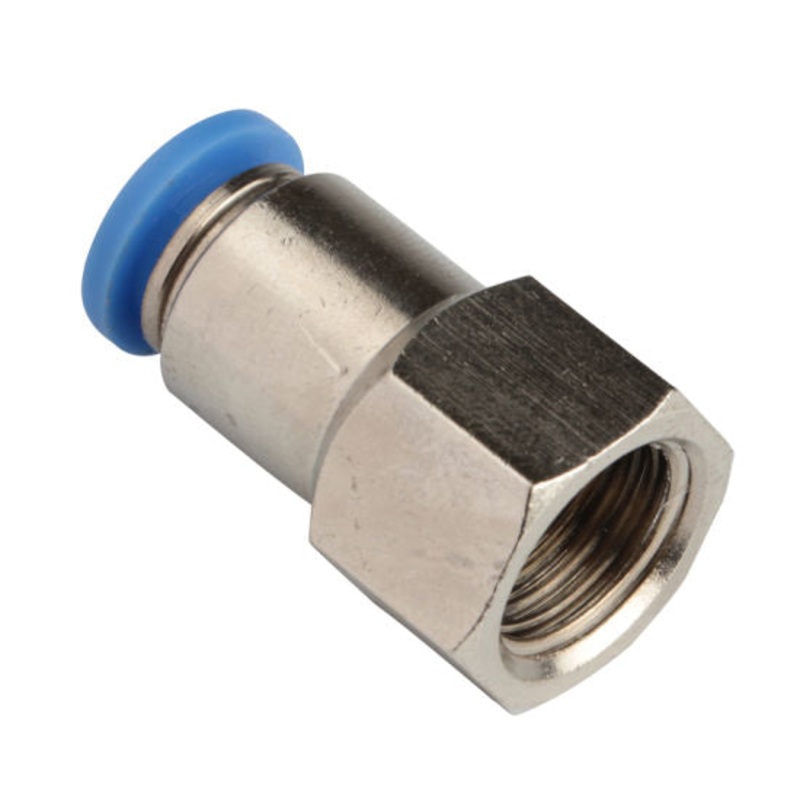 Female Connector Pneumatic Air tube fittings Thread 1/4-inch x Tube 4mm Model TPCF4-02