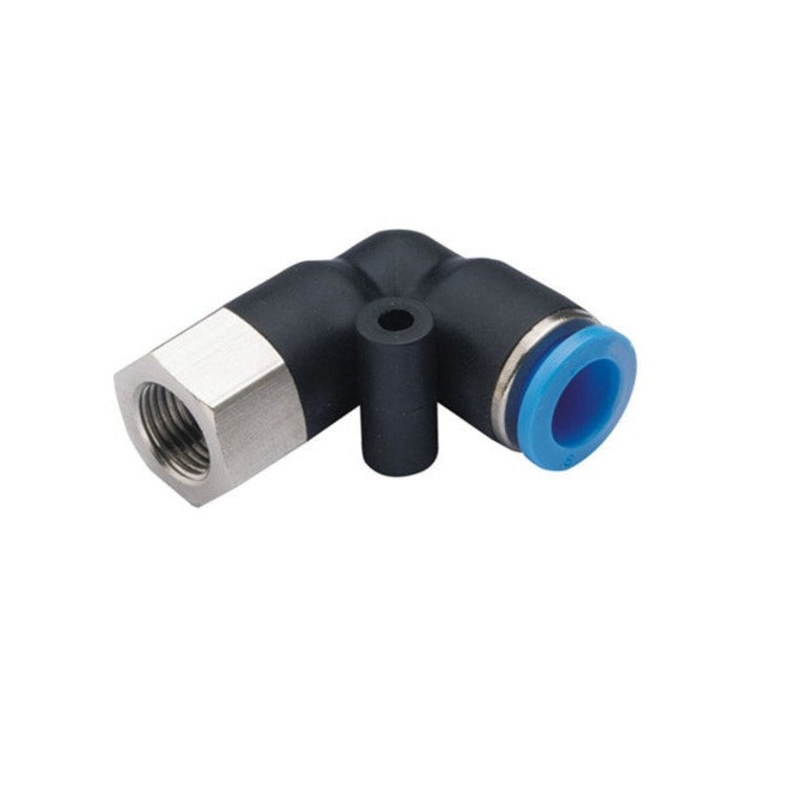 Female Elbow Connector Pneumatic Air tube fittings Thread 1/4 inch x Tube 6mm Model TPLF6-02