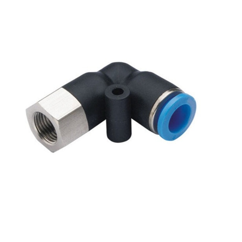 Female Elbow Connector Pneumatic Air tube fittings Thread 1/4 inch x Tube 8mm Model TPLF8-02