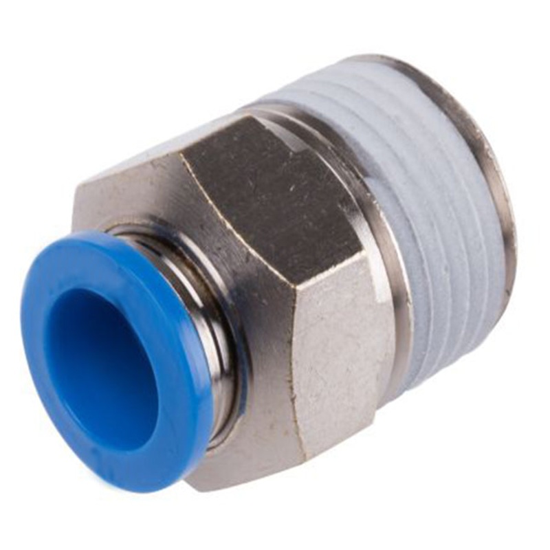 Male Connector Pneumatic Air tube fittings Thread 1/4 inch x Tube 4mm Model TPC-04-02