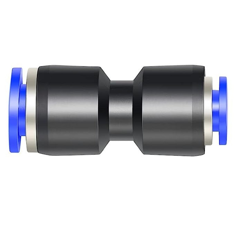 Straight Union Connector Two Way Pneumatic Air tube fittings Tube 12mm Model TPU12