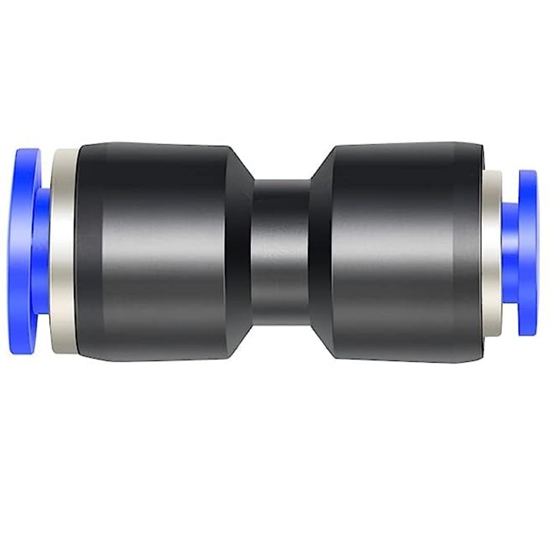 Straight Union Connector Two Way Pneumatic Air tube fittings Tube 16mm Model TPU16