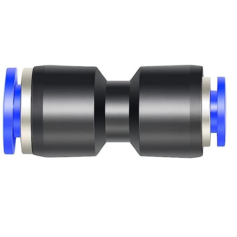 Straight Union Connector Two Way Pneumatic Air tube fittings Tube 8mm Model TPU08