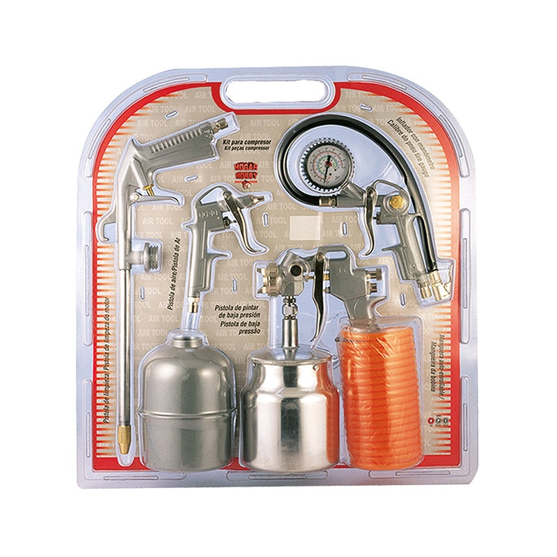 5PCS AIR SUCTION SPRAY GUN KIT 1.5MM-W-2000A4