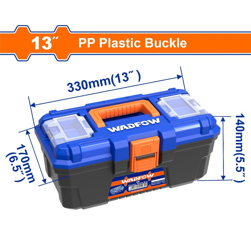 WADFOW 13" Plastic tool box - WTB3313