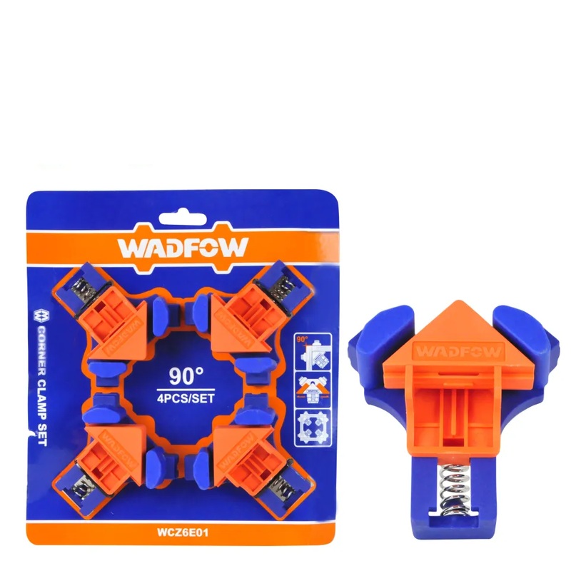 WADFOW 4Pcs Corner clamp set 90 With 4 rubber feet - WCZ6E01