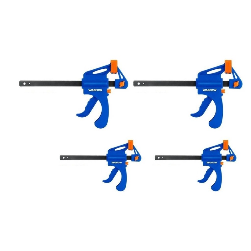 WADFOW 4Pcs quick bar clamp set 4" & 6" Hard plastic body - WCZ4E21