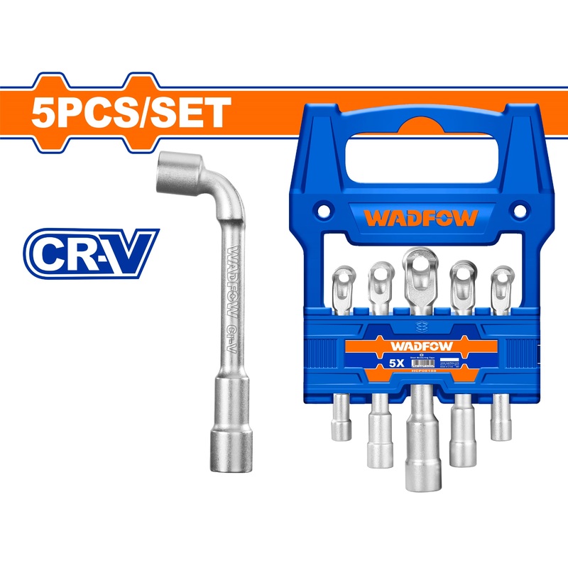 WADFOW 5Pcs L-angled socket wrench set 8 -14Mm - WTH4205