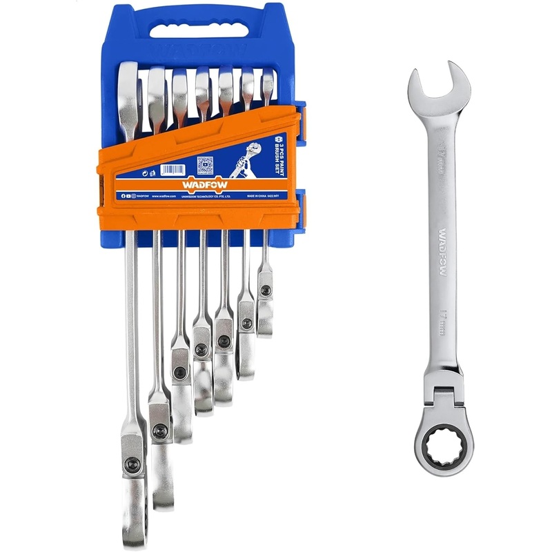 WADFOW 7 Pcs flexible ratchet spanner set - WSP5207