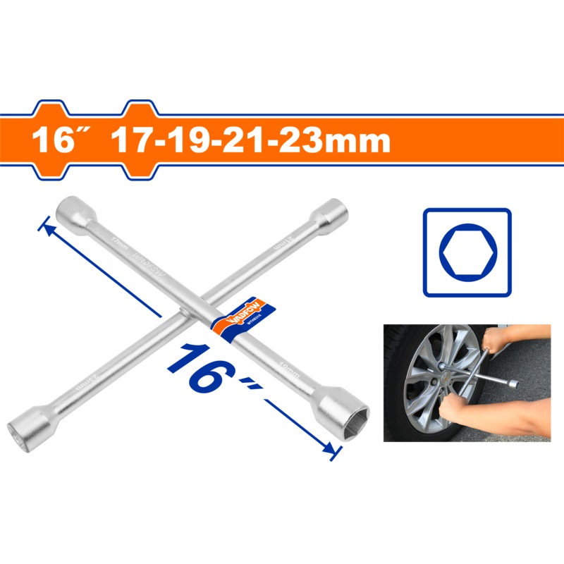 WADFOW Cross rim wrench 16 carbon steel - WTH8316