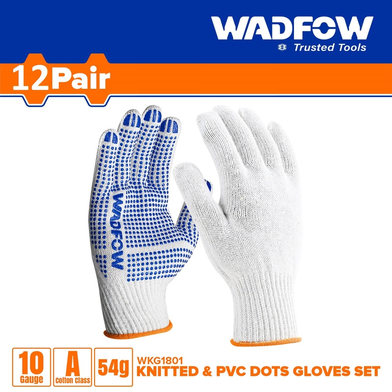 WADFOW Knitted & PVC dots gloves - WKG1801