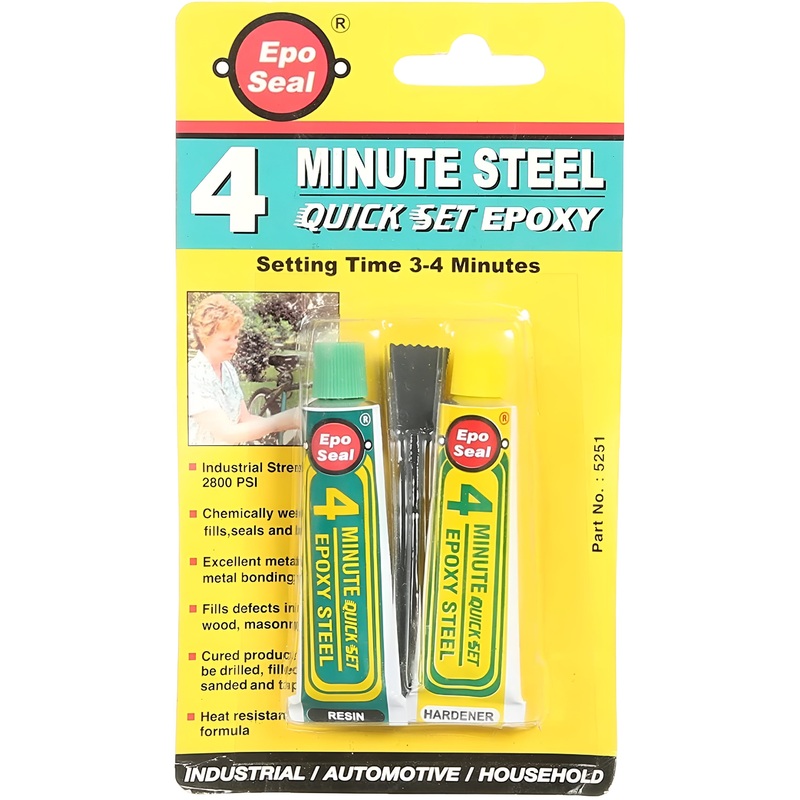 Epoxy 2-in-1 Fast 4 Minute Adhesive to Metal from EPOBOND/EPOBOND- EPOSEAL
