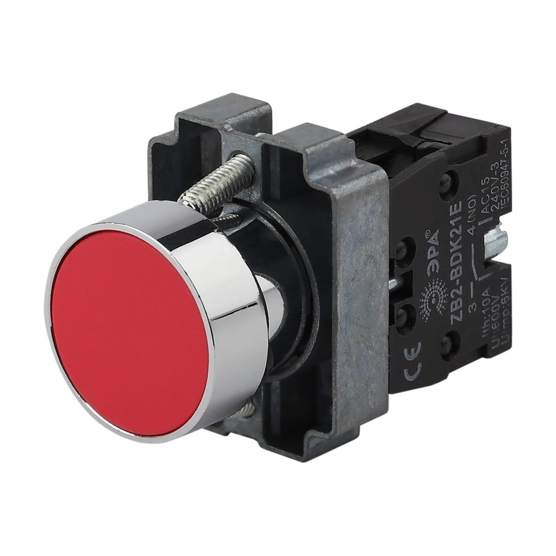 Normally Open Pushbutton Metal Bezel 50Hz-60Hz- Reed-LAY5-BA42