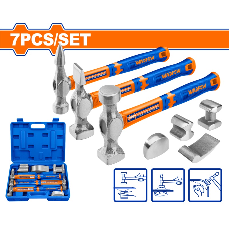 Wadfow-7 Pcs Body And Fender Hammer Set - WHZ1D07