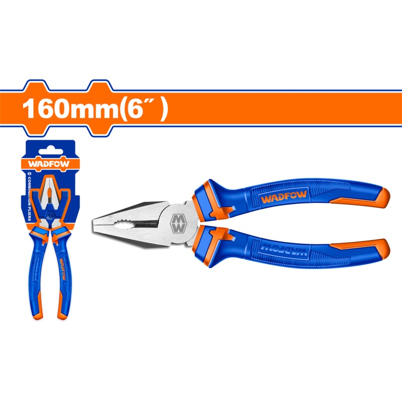 Wadfow Combination pliers, 160 mm-WPL1C06