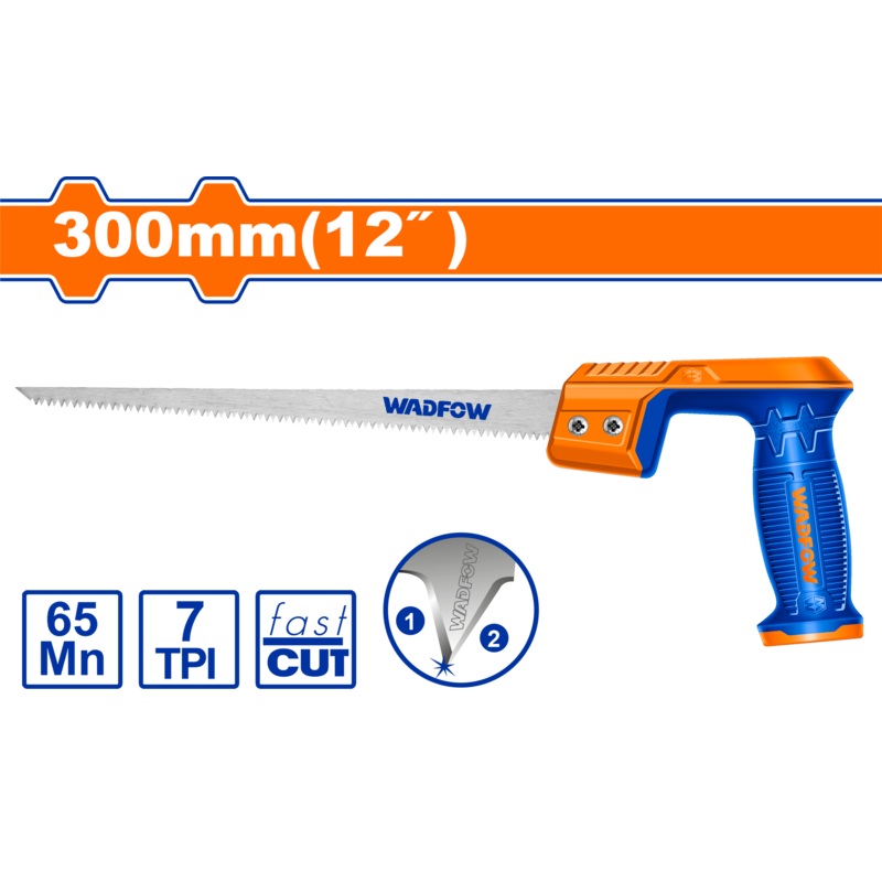 Wadfow Compass  board saw, 12 inches, 300 mm -WHW6G12