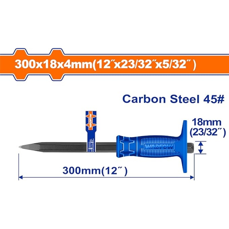 Wadfow Concrete chisel 4mm*18mm*300mm - WCC1304