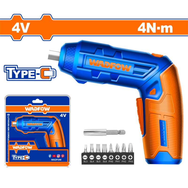 Wadfow Cordless screwdriver-4V-WCV4415