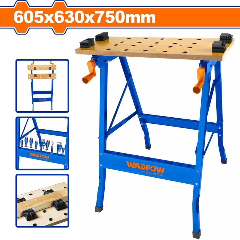 Wadfow Foldable workbench 605x630x750mm-WWE1525