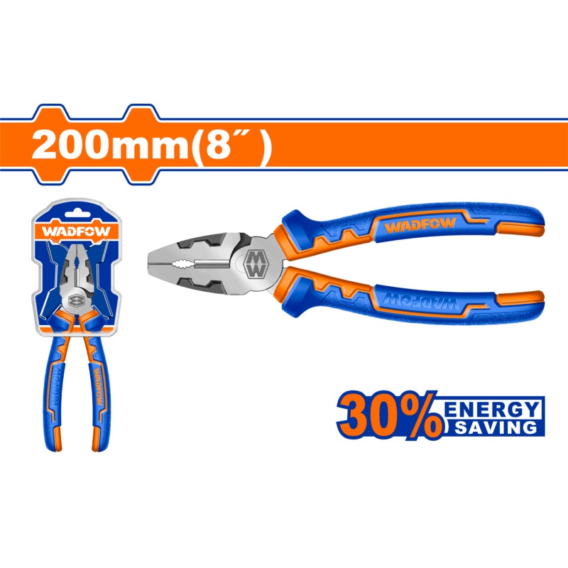 WADFOW High leverage combination pliers 8"/200mm - WPL1718