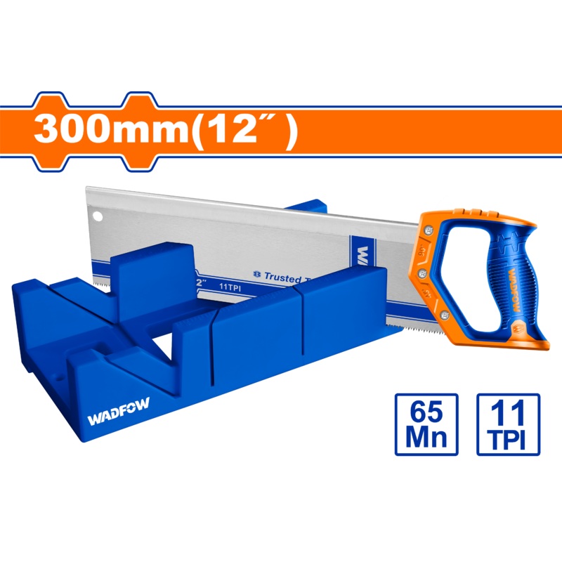 WADFOW Mitre box and back saw set 30014080mm- WHW2112