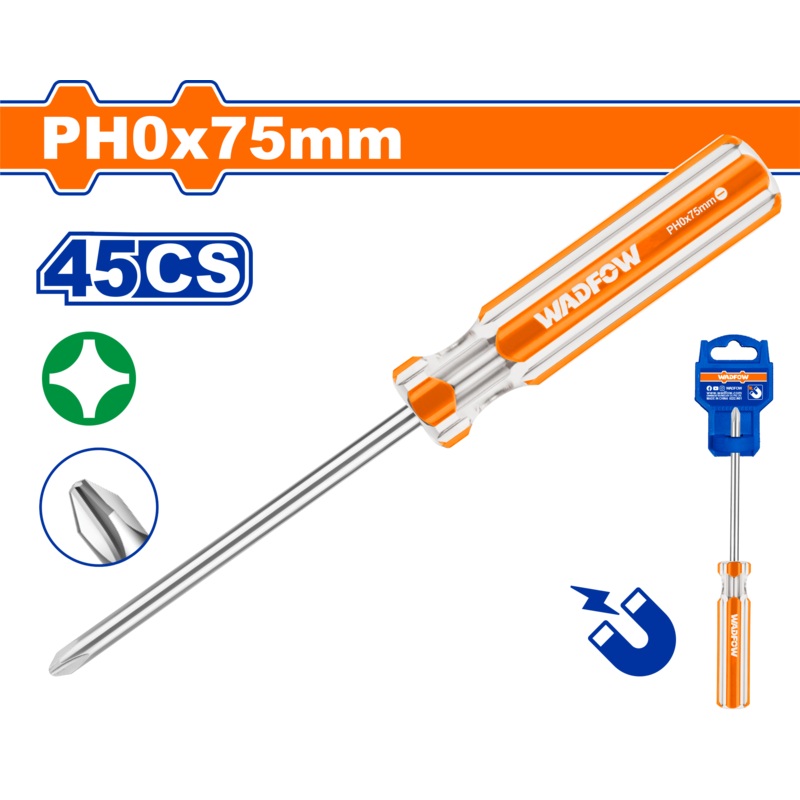Wadfow Phillips screwdriver 3.0mm*75mm-WSD6203