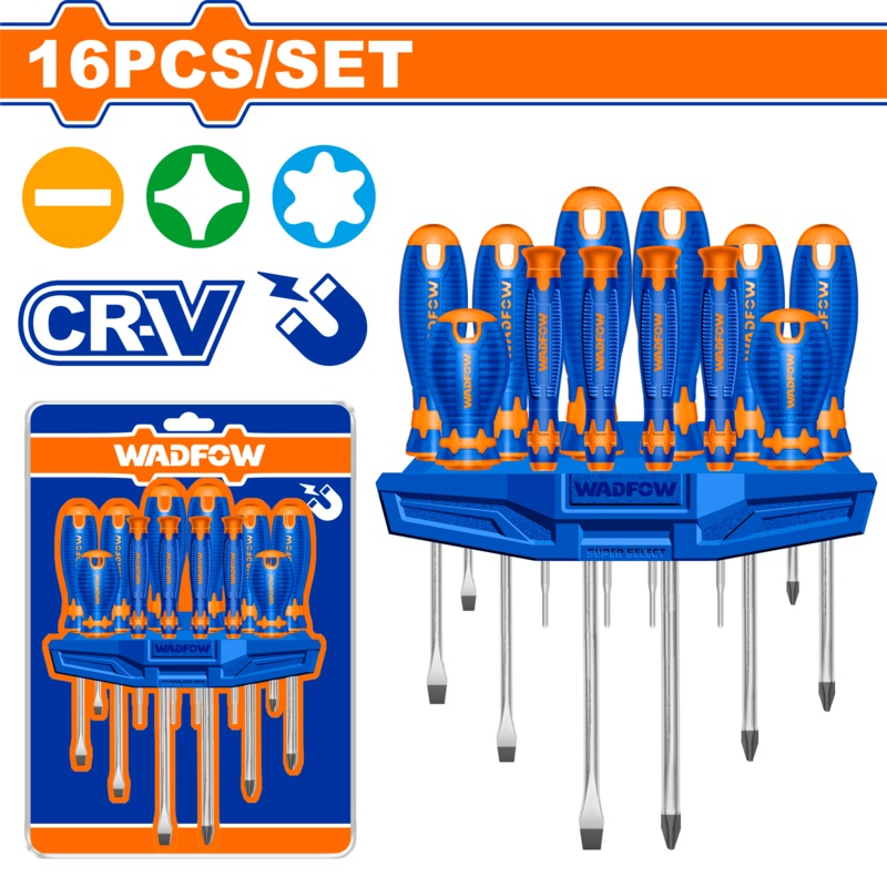 Wadfow screwdriver set 16 Pcs -WSS1416
