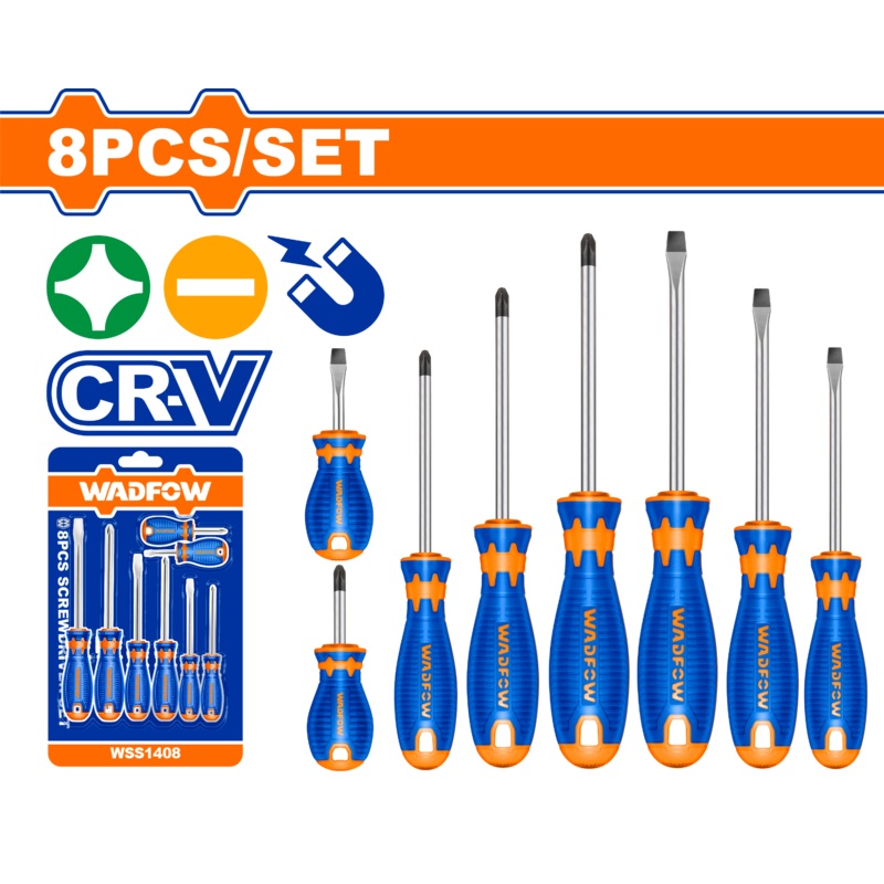 Wadfow screwdriver set 8 Pcs-WSS1408