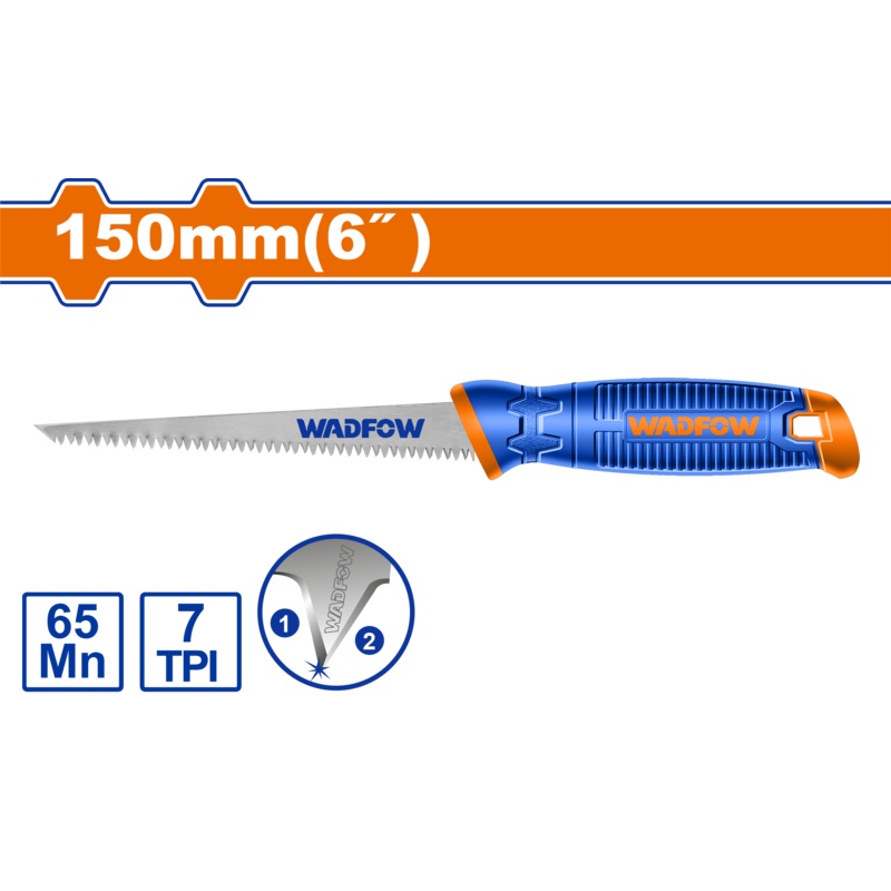 Wadfow Wall board saw, 6 inches, 150 mm- WHW3G06