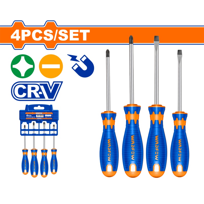 Wadfow4 Pcs screwdriver set-WSS1204