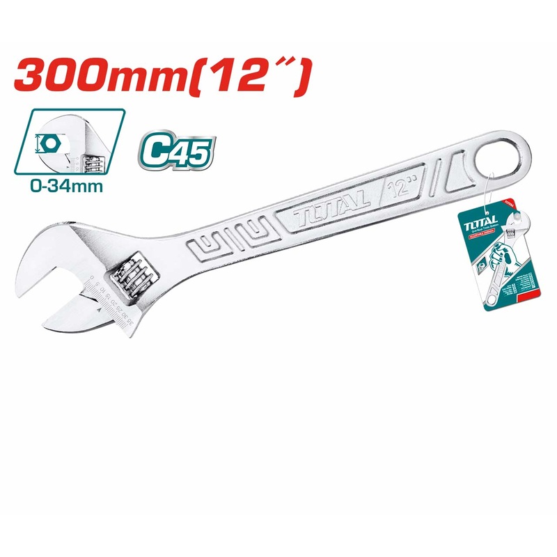 Total tools Adjustable wrench 12"  - THT1010123
