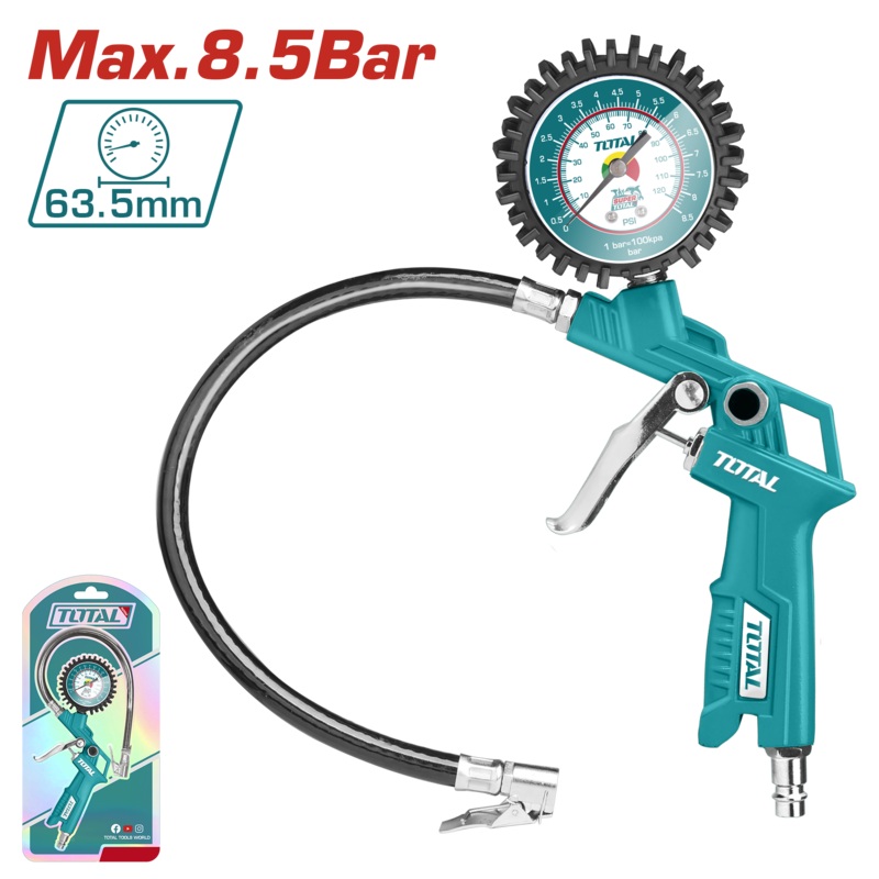 Total tools Air tire inflating gun  8.5 bar - TAT11601