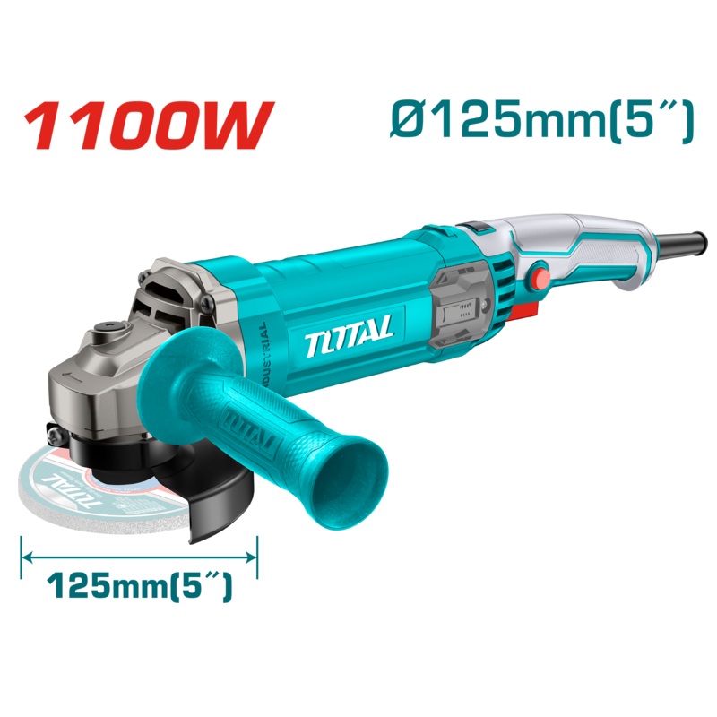 Total tools Angle grinder 5 " 1100 w -TG11012556