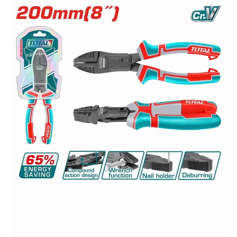 Total tools Compound action combination pliers 8 " -  THTC510806