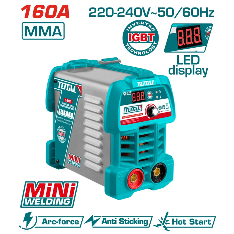 Total Tools Inverter MMA welding machine 160 A-TW216049