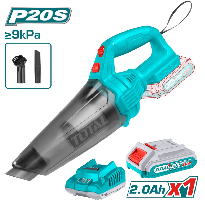Total Tools Lithium-Ion vacuum cleaner 20V With Battery And Charger-TVLI20126