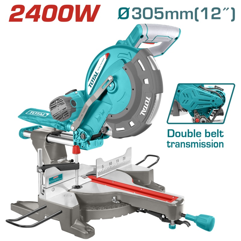 Total tools Mitre saw 12" 2400 w - TS42183057