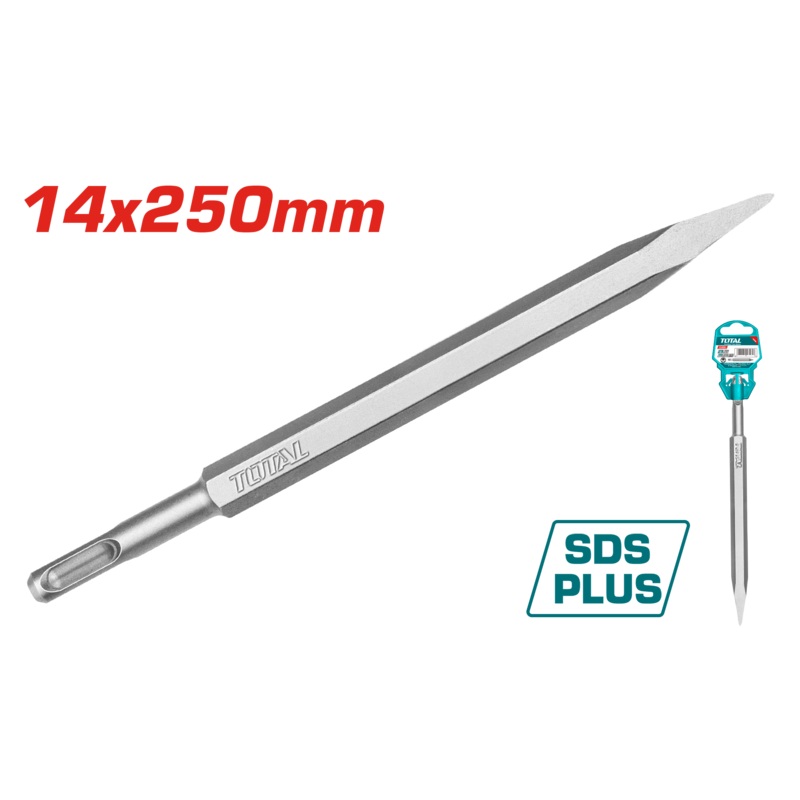 Total tools SDS plus pointed chisel 250 mm - TAC1511141