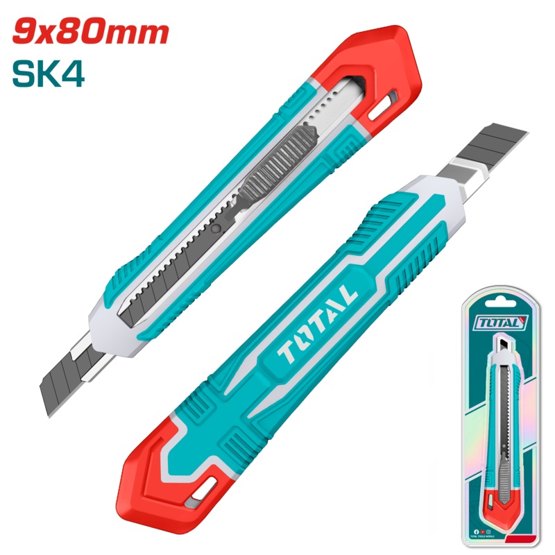 Total tools Snap-off blade knife Without Blade 9* 80 mm -THT5110925