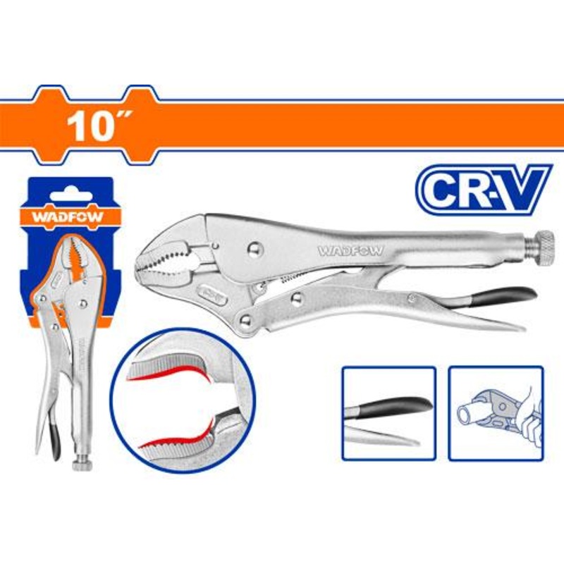 WADFOW Curved jaw locking plier"10"INCH - WLP1C02