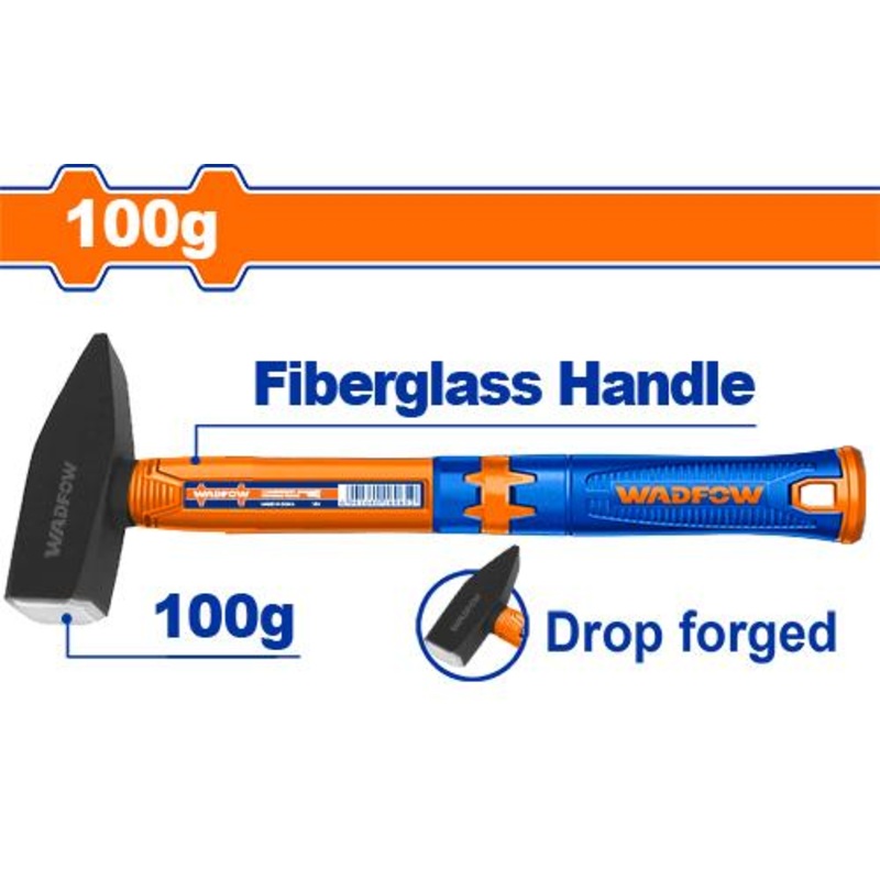 WADFOW Machinist Hammer with Fiberglass Handle 100g - WHM1301