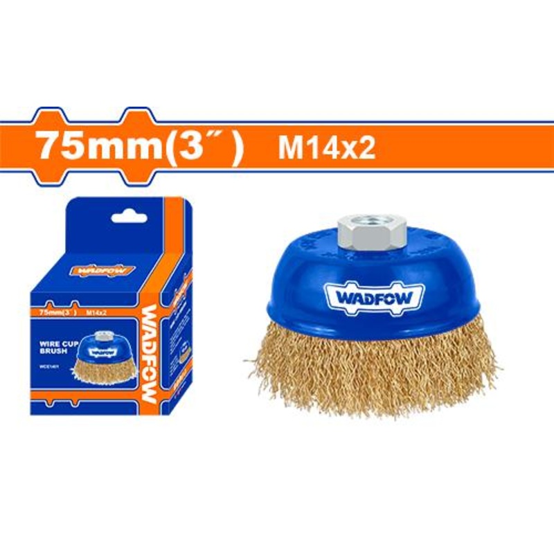 WADFOW Wire Cup Twist Brush -75mm - WCE1401