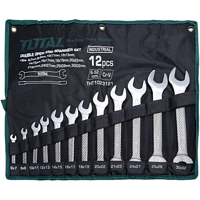 TOTAL TOOLS  12Pcs double open end spanner set- THT1023121